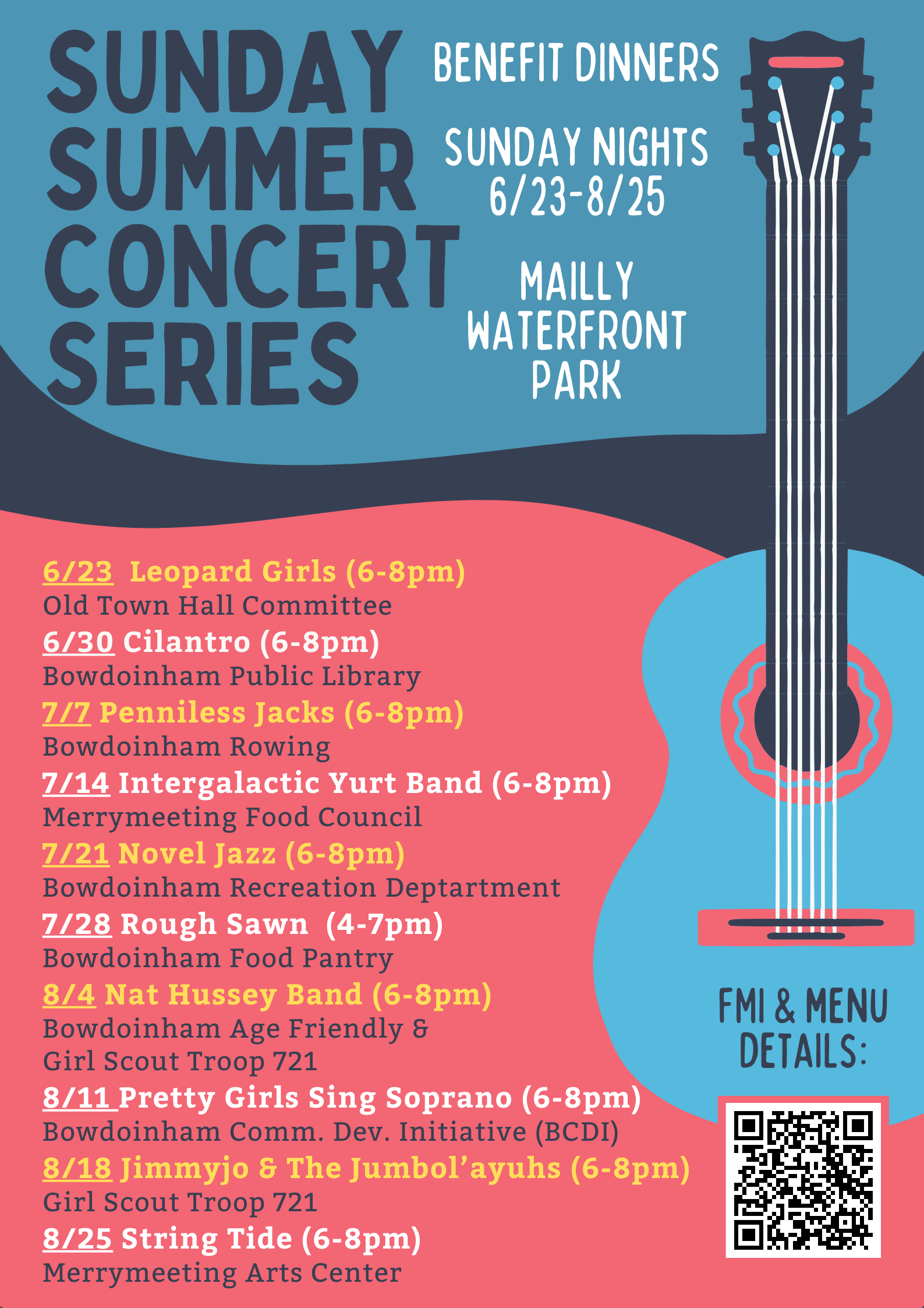 2024 Summer Concert Series Town of Bowdoinham